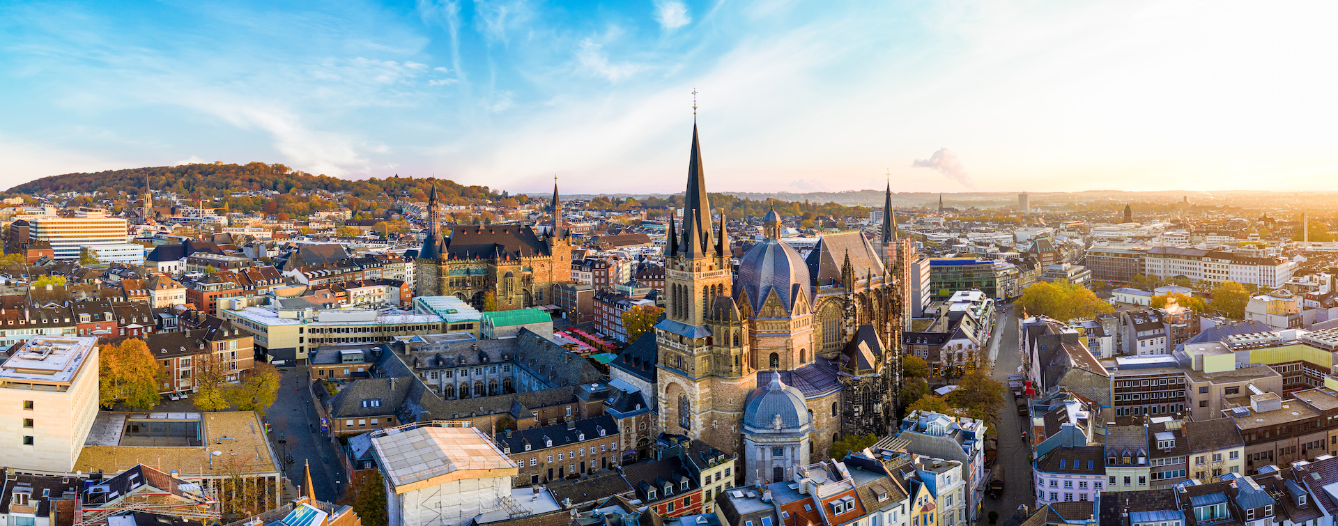 Luftbild der Stadt Aachen