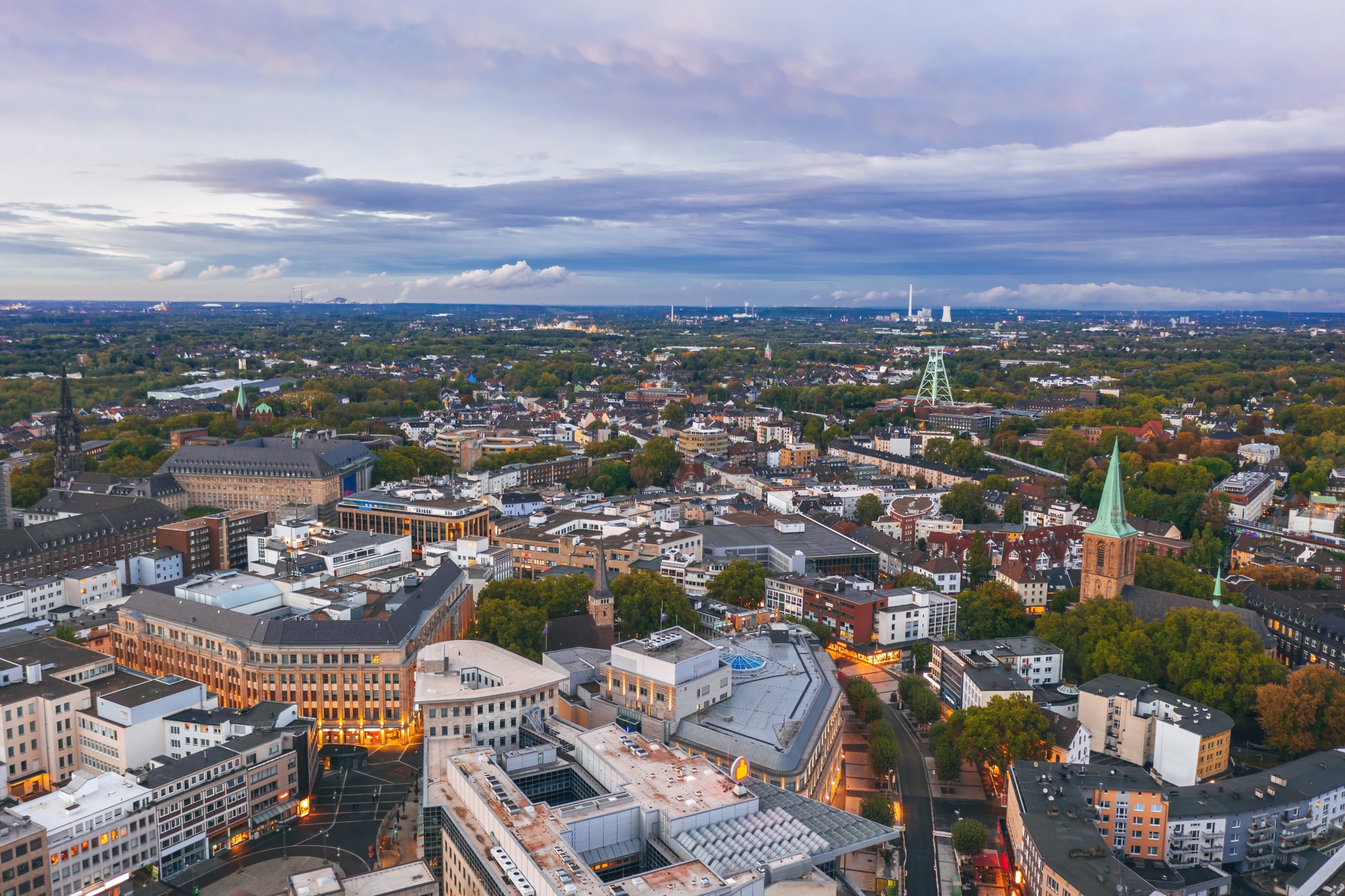 Luftbild der Stadt Bochum