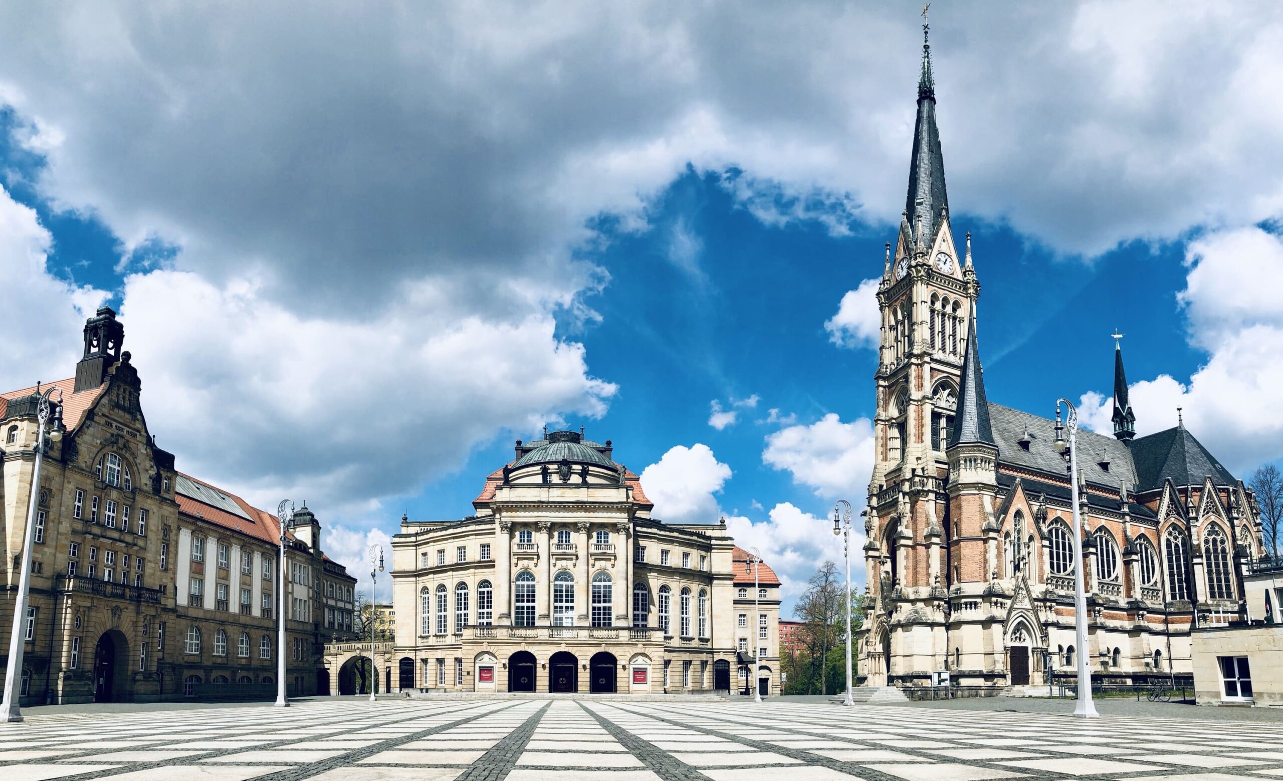 Bild vom Marktplatz von Chemnitz.